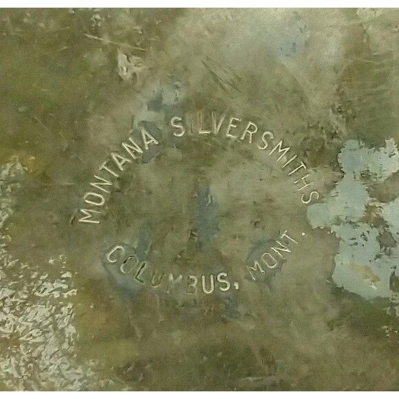 Montana Silversmiths German Silver Gold Barrel Race Flower Custom Buckle Great - Picture 7 of 10